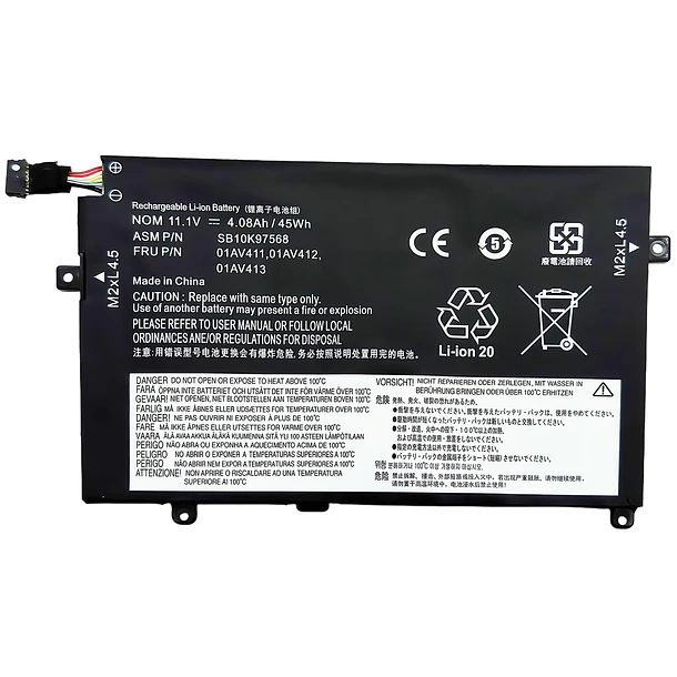 Batería de Repuesto GK5KY para Lenovo for ThinkPad E470 E470C E475 Series Notebook 01AV411 01AV412 - Jbery 1