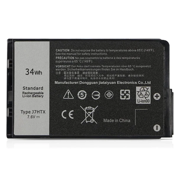 Batería de Repuesto PK03XL para Dell Latitude 7202 7212 7220 Rugged Extreme Tablet Series(7.6V 34Wh) - HBFVG 1