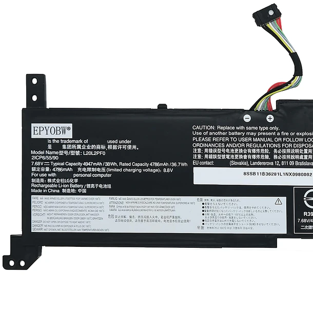 Batería de Repuesto L20L2PF0 para Lenovo V14 G2 ALC G3 ABA G4 IAH / V15 - EPYOBW 3