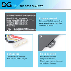 Batería de Repuesto Y9M6F para Samsung Galaxy Chromebook 2 Series XE530QDA XE530QDA-KA1US XE530QDA-KA2US XE530QDA-KB1US XE530QDA-KB2US - DGFTB
