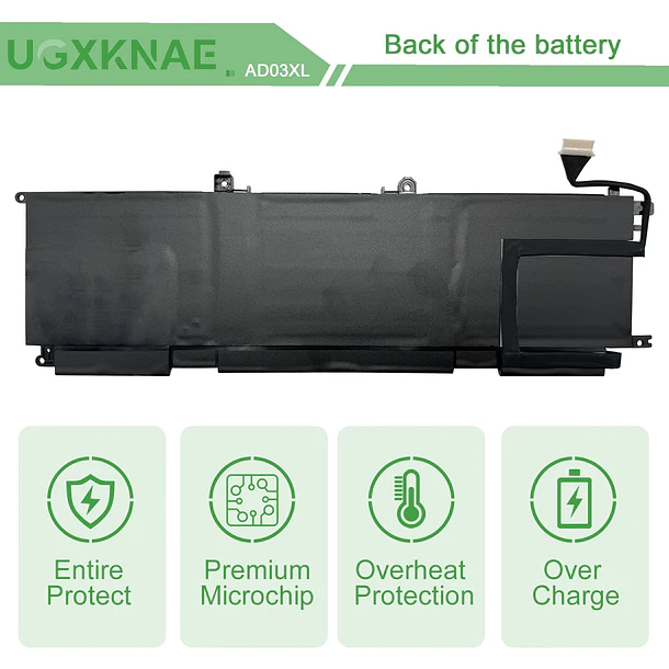 Batería de Repuesto AD03XL para HP Envy 13-AD 13-AD000 13T-AD100 13-AD000TX DQ 13-AD002NG 13-AD101TX 13-AD104TX - UGXKNAE 6