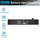 Batería de Repuesto RC30-0248 para Razer Blade 15 2018 Advanced RZ09-02386E92 RZ09-02385 RZ09-02386 RZ09-02886 RZ09-02887 - OUWEE 2
