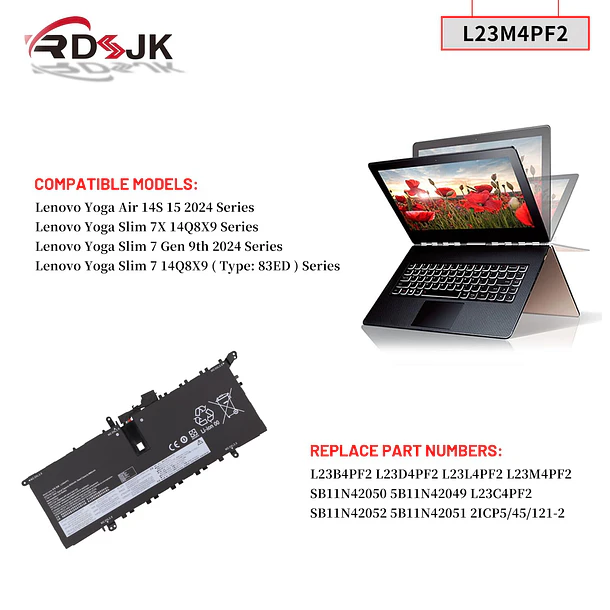 Batería de Repuesto C31N1724 para Lenovo Yoga Air 14S 15 Slim 7 Gen 9th 2024 3