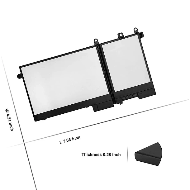 Batería de Repuesto 93FTF para Dell Precision 15 3520 3530 Latitude 5280 5288 E5480 E5580 4