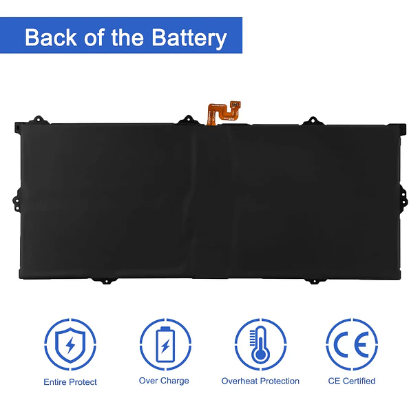 Batería de Repuesto AA-PBAN2HE para Samsung Galaxy Book Go 340XDA NP340XLA-KA4US NP340XLA-KA12US XE340XDA-KA3US-RB NP340XLA-KA2CA XE340XDA-KA1US - JOTACT 6