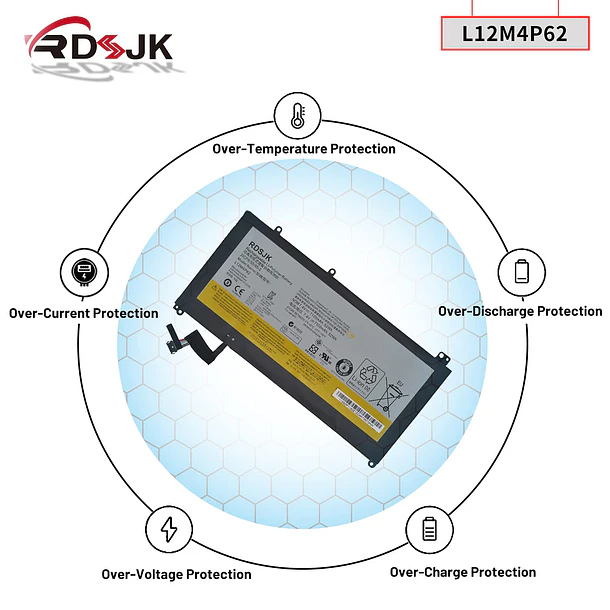 Batería de Repuesto L12M4P62 para Lenovo Ideapad U430 U430P U530 U530-20289 Touch 121500199 121500200 121500163 - RDSJ 6