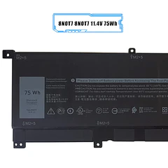 Batería de Repuesto para Dell XPS 15 9575 2-in-1 Series, 15-9575-D1605TS, Precision 5530 2-in-1 - LIXIEKE