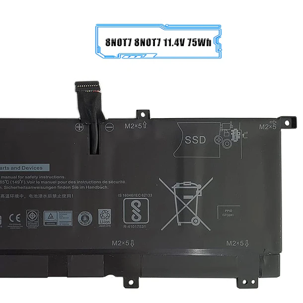 Batería de Repuesto para Dell XPS 15 9575 2-in-1 Series, 15-9575-D1605TS, Precision 5530 2-in-1 - LIXIEKE 3