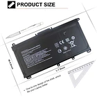 Batería de Repuesto TF03XL para HP Pavilion 14-BK 14-BF 14-BF050WM BF040WM BF102TX BF155TX BF195TX BK091ST 5