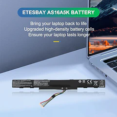 Batería de Repuesto AS16A5K para Acer Aspire E15 E5-475G 523G 573G 575G 774G E5-575G E5-575-59QB - KingSener ETESBAY