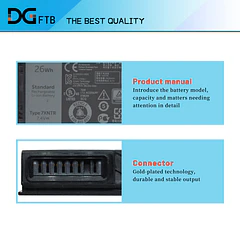 Batería de Repuesto 7XNTR para Dell Latitude 12 7202 7212 7220 Rugged Extreme Tablet J7HTX - DGTECH