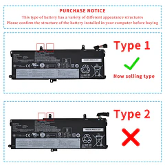 Batería de Repuesto L18M3P71 para Lenovo ThinkPad T590 P53S T15 P15s 1st Gen Series 02DL011 - DGTEC