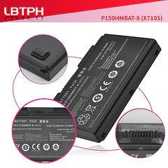 Batería de Repuesto P150HMBAT-8 para Clevo Sager P170EM P170HM Rock Extreme 786 Series 6-87-X710S-4271 6-87-X710S-4J7 - LBTECH