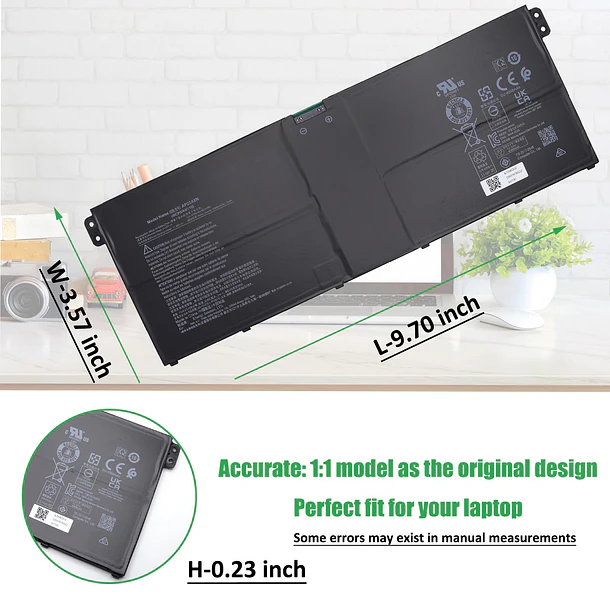 Batería de Repuesto AP22A8N para Acer Swift Go SFG14-71 SFG14-72 SFG16-71 TravelMate P2 TMP214-55 TMP216-51-TCO - RHKRKQN 5