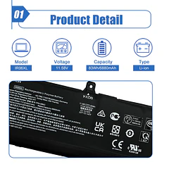 Batería de Repuesto IR06XL para HP ZBook Power G7 G9 G10 Mobile Workstation ZBook Power - Dentsing