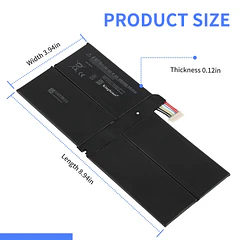 Batería de Repuesto 1866 para Microsoft Surface Pro 7 (Model 1866, 2019) 12.3 Inch Touch - KingSener