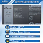 Batería de Repuesto JPFMR para DELL Latitude 3340 3440 3540 5340 5340 5440 5540 2-in-1 - AURUNHO 2