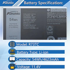 Batería de Repuesto JPFMR para DELL Latitude 3340 3440 3540 5340 5340 5440 5540 2-in-1 - AURUNHO