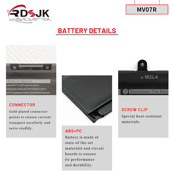 Batería de Repuesto MV07R para Dell G3 15 3500 3590 3700 3790 G5 5000 5590 - RDSJK 5