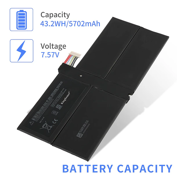 Batería de Repuesto 1866 para Microsoft Surface Pro 7 (Model 1866, 2019) 12.3 Inch Touch - KingSener 6