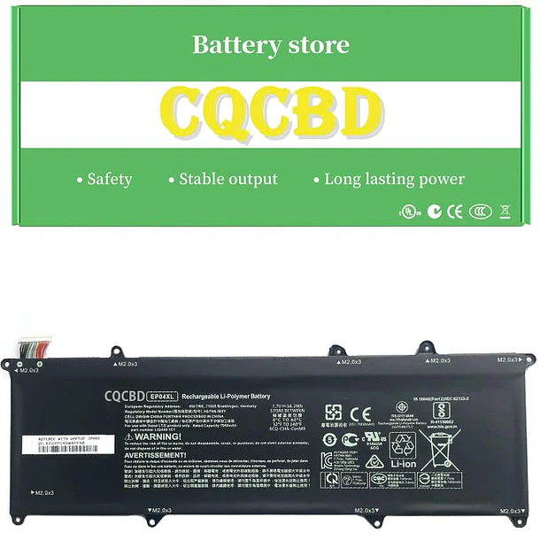 Batería de Repuesto EP04XL para HP Elite Dragonfly G1 2019 Elite Dragonfly G2 2020 Series - CQCBD 1