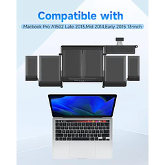 Batería de Repuesto A1493/A1582 para MacBook Pro A1502, 13-Inch, 2013-2015 - GingePro