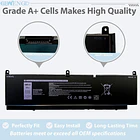 Batería de Repuesto JPFMR para Dell Precision 7550 7560 7750 7760 P44E P93F P44E001 P44E002 - GBNENGTD PKWVM 2