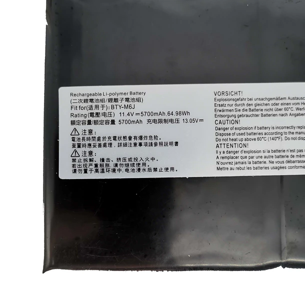 Batería de Repuesto BTY-M6J para MSI GS63 GS63VR GS73 GS73VR WS63 WS63VR Series Notebook MS-16K4 - YXKC 2