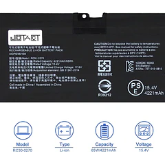 Batería de Repuesto RC30-0270 para Razer Blade 15 Base RZ09-0300 RZ09-03006 RZ09-03009 RZ09-0270 RZ090270 Series - JOTACT