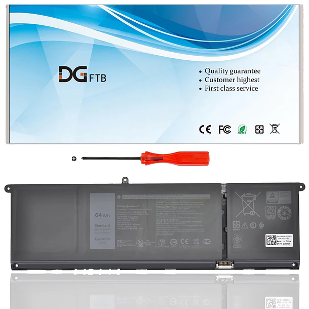 Batería de Repuesto 1FXDH para Dell for Inspiron 3510 3511 3515 5310 5418 5410 5510 - DGFTB 1