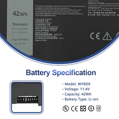 Batería de Repuesto WY9DX para Dell Latitude 5420/5520 - ANTIEE