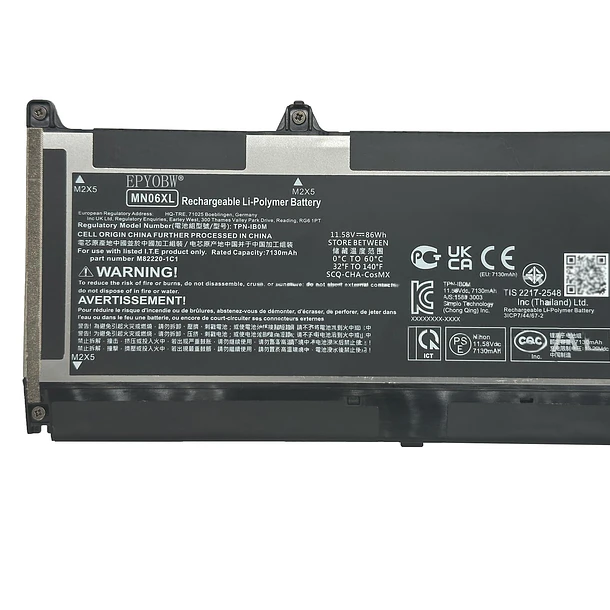 Batería de Repuesto MN06XL para HP ZBook Studio 16 G9 Mobile Workstation/ZBook Studio 16 G10 - EPYOBW 2
