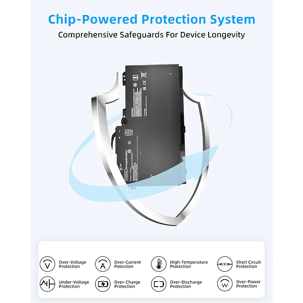 Batería de Repuesto GK5KY para HP ZBook 17 G3 Series A106XL HSTNN-LB6X 808451-001 808397-421 808451-001 - Jbery 4
