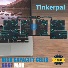 Batería de Repuesto A1820 para MacBook Pro 15 A1707 Late 2016 / Mid 2017 EMC - Tinkerpal