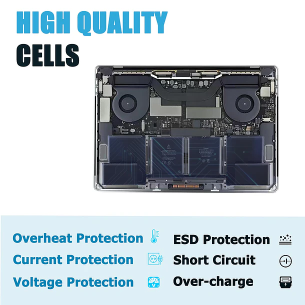 Batería de Repuesto A1820 para MacBook Pro 15 A1707 Late 2016 / Mid 2017 EMC - Tinkerpal 4