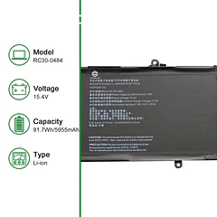 Batería de Repuesto RC30-0484 para Razer Blade 18 2023 RZ09-0484 RZ09-0484x Blade 18 2024 RZ09-0509 - JIAZIJIA