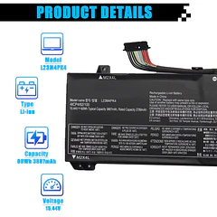 Batería de Repuesto para Lenovo LOQ 15IRX9 15AHP9 15IAX9I 15IAX9 15ARP9 Series L23C4PK4 L23D4PK4