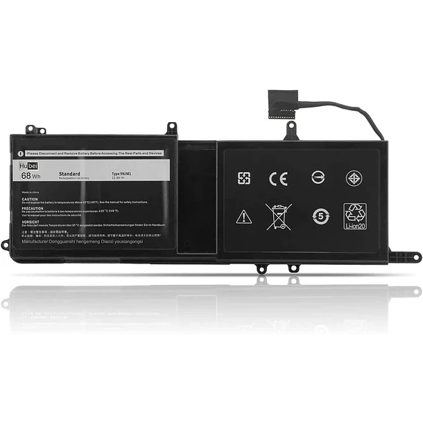 Batería de Repuesto 9NJM1 para Dell Alienware 15 R3 R4 17 R4 R5 Series (15.2V - 9NJM1 68Wh 1