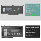 Batería de Repuesto F3YGT Battery Replacement for Dell para Dell Latitude 7490 7480 7390 7380 7290 7280, Compatible with - JGTM 3