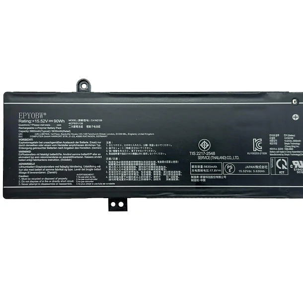 Batería de Repuesto L17M3P54 para Asus ROG Flow X16 GV601RE GV601RM GV601RW / ROG Strix - EPYOBW 2