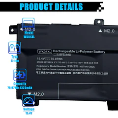 Batería de Repuesto para HP OMEN 16-b 16-c Victus 16-e 16-d 15-f Victus 16-D0001UR - AOMKA