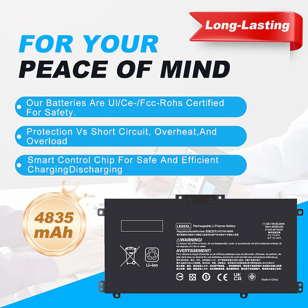 Batería de Repuesto C31N1636 para hp Envy x360 Convertible 17m-ae0xx 17-bw 17m-ae111dx 15m-bp1xx 15m-cn0xxx 15-cn0xxx - Bituoer 3