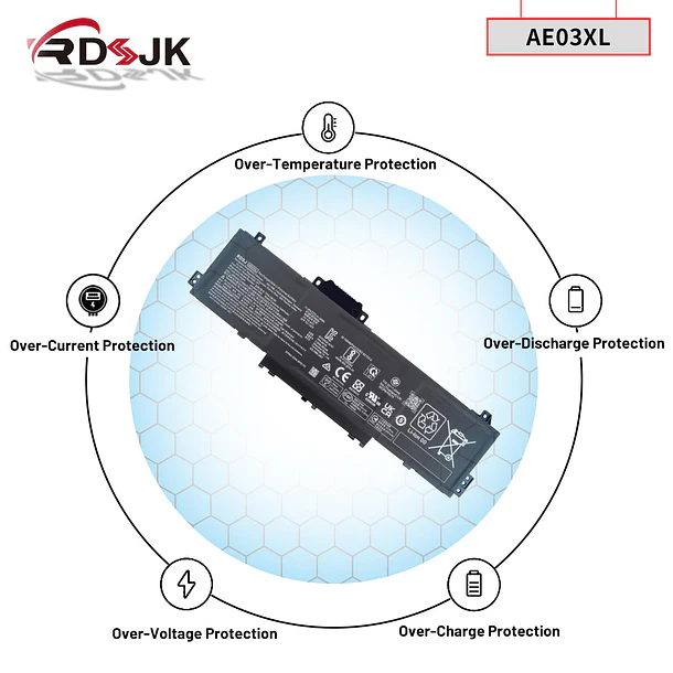 Batería de Repuesto AE03XL para HP 240 245 246 250 255 256 G10 14-EE 14-EM 6