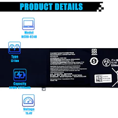 Batería de Repuesto para Razer Blade 15 2018 Advanced RZ09-02386E92 RZ09-02385 RZ09-02386 RZ09-02886 RZ09-02887