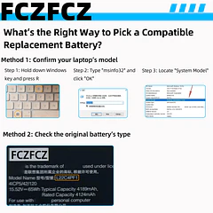 Batería de Repuesto L22C4PF1 para Lenovo Yoga Slim 6-14IAP8 6-14IRP8 / Slim 7-14IMH9 Series SB11N45302 - FCZFCZ