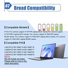 Batería de Repuesto L20C3PC2 para Lenovo Ideapad Gaming 3-15ACH6 3-15IHU6 Legion 5-15ITH6 5-15ITH6H Model 82K20015US 3
