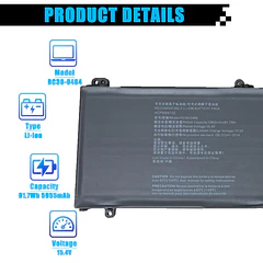 Batería de Repuesto para Razer Blade 18" (2023) RZ09-0484x RC30-04840200-B3U1 Series Notebook RZ09-0484 4ICP5/64/132 - AOMKA