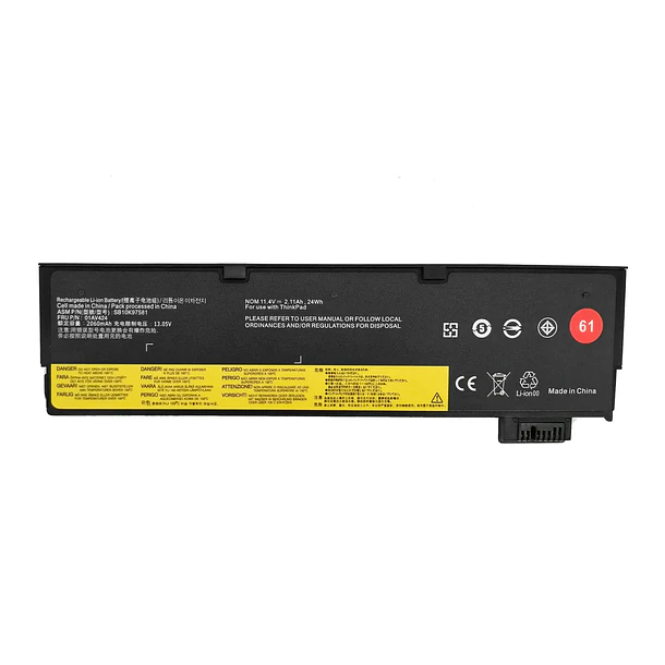 Batería de Repuesto 01AV424 para Lenovo ThinkPad A475 T470 T570 T480 T580 P51S P52S TP25 - NBULBL 1