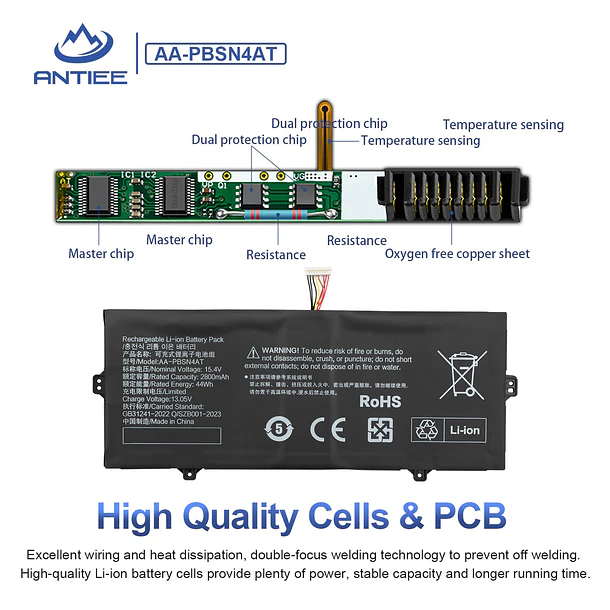 Batería de Repuesto AA-PBSN4AT para Samsung Galaxy Book 15.6