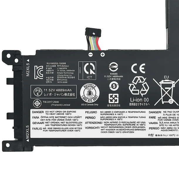 Batería de Repuesto G91J0 para Lenovo IdeaPad 5-15IIL05 5-15ARE05 5-15ITL05 5-15ALC05 5-15IAL7 5-15ABA7 Series L19C3PF5 - EPYOBW 3